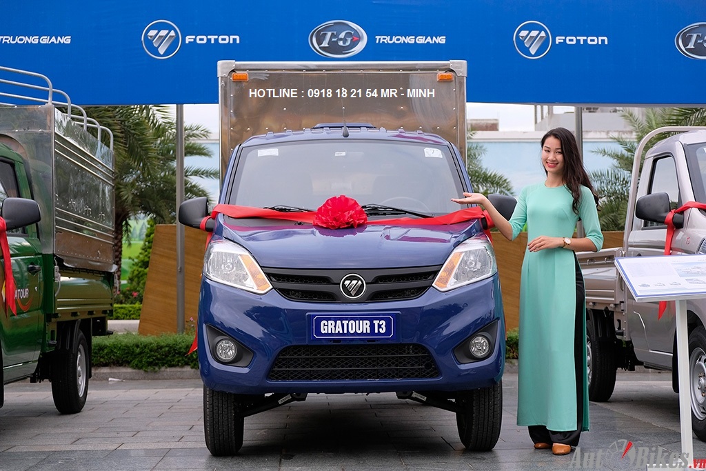 Xe tải nhỏ Foton Gratour T3 1.5L vs 1.2L 995 kg 1 tấn - thùng mui bạt - thùng kín - thùng lửng nhà máy trường giang