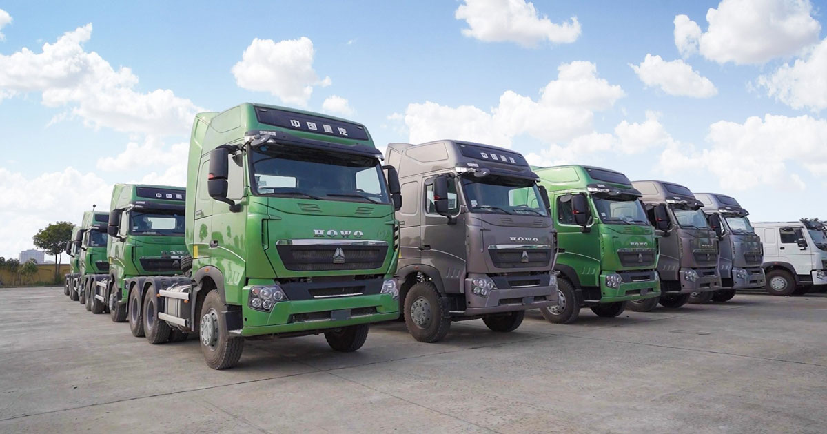 Xe đầu kéo 380HP cầu dầu Howo Sino Truck Cabin A7