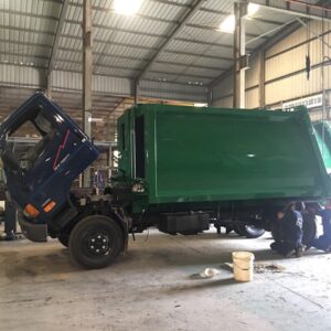 xe ép rác 10 khối hd800 veam máy hyundai D4DB