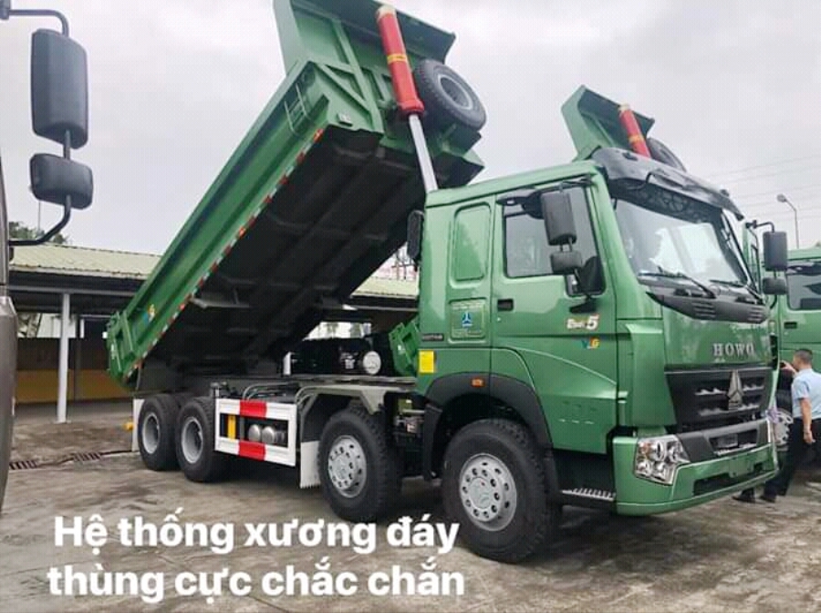 xe ben howo V7G 8X4 4 chân