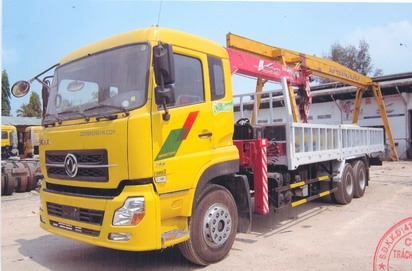 Xe tải cẩu dongfeng c260 gắn cẩu