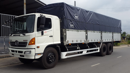 xe tải hino FL 3 chân 15 tấn thùng mui bạt dài 9m4