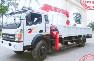 Xe tải tmt gắn cẩu unic